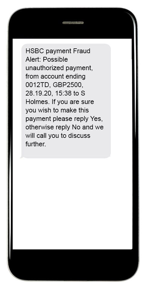 text message amount received btc